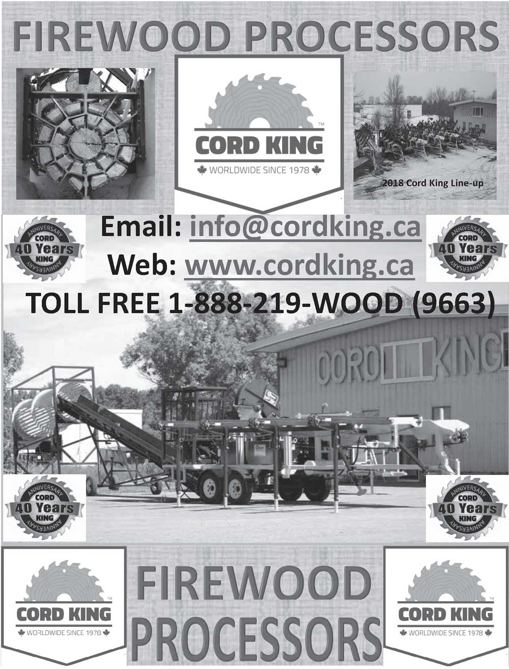 CORD KING Firewood Processors