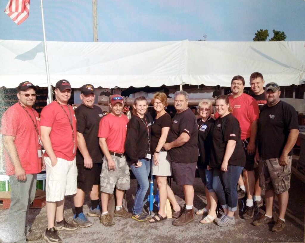 Comstock employees at the Woodsmen's Field Days