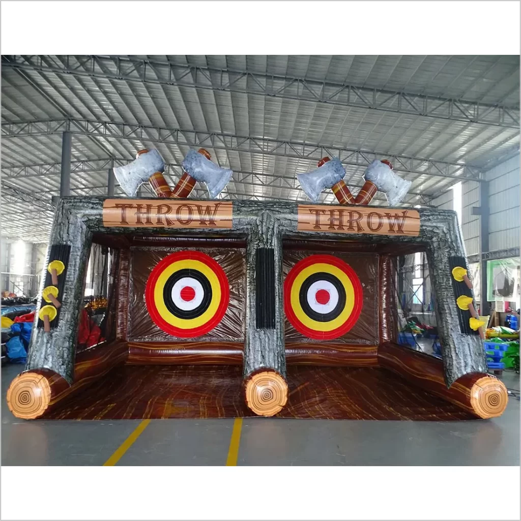 Inflatable axe throw