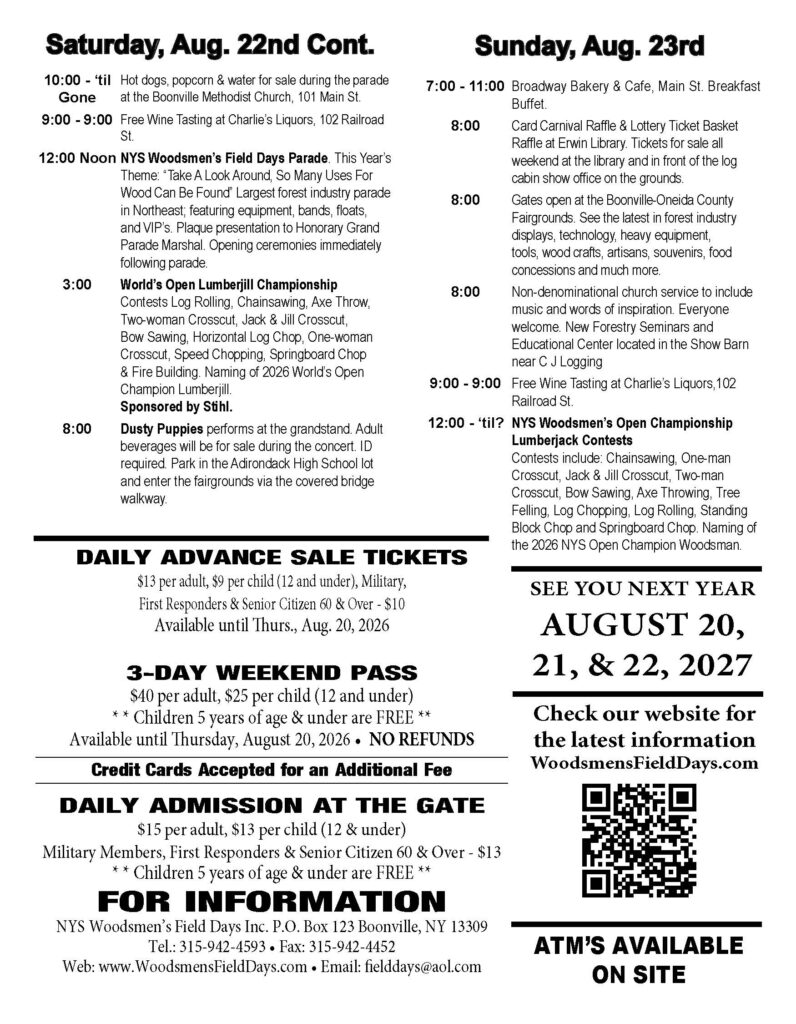 2026 Event Schedule Page 4